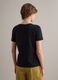 T-shirt in puro cotone nero regular fit con collo a V_3