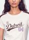 White pure-cotton crew-neck T-shirt with Detroit print_3