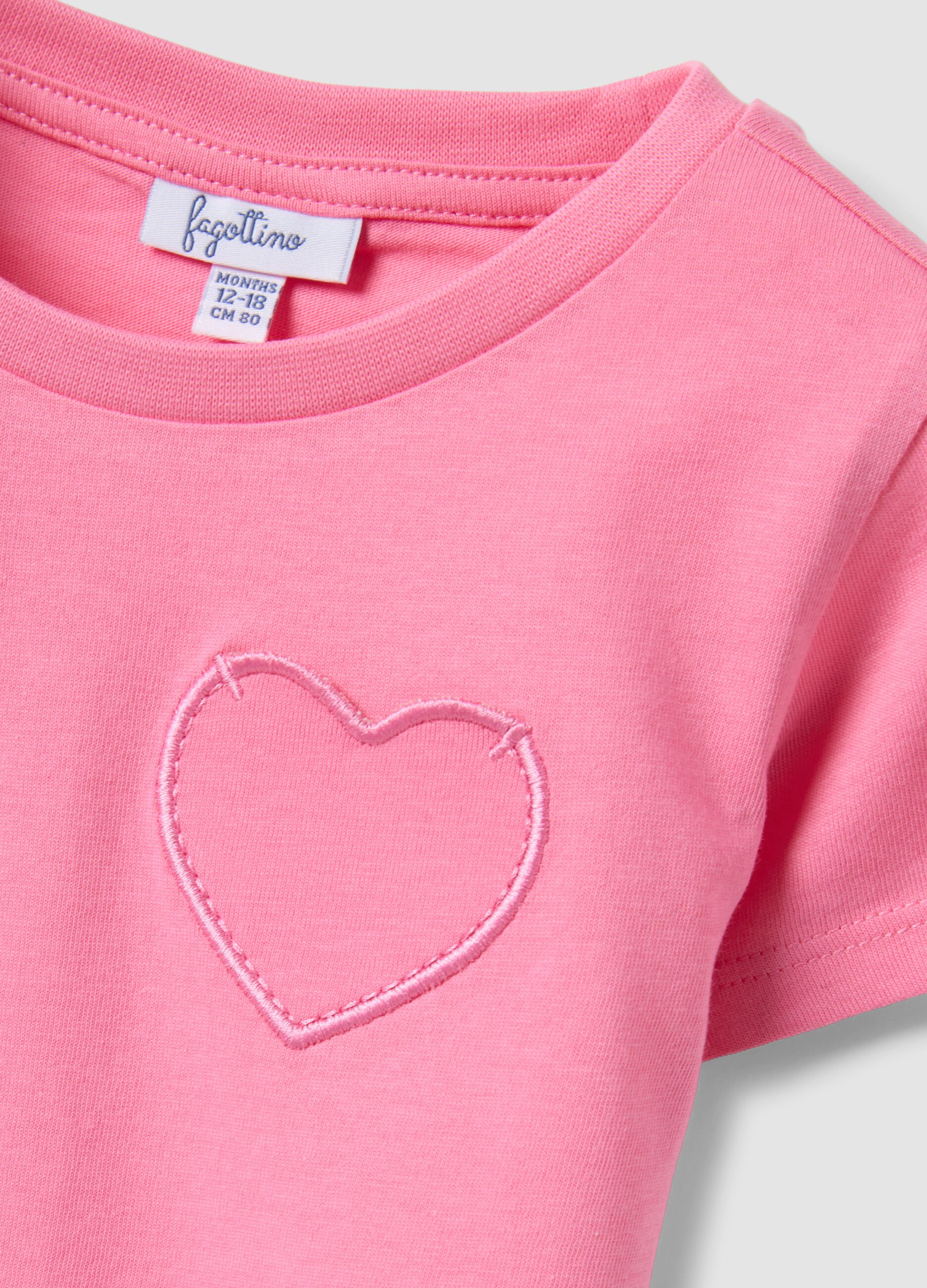 Multicolour pure cotton 2-pack T-shirts for baby girl