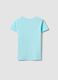 Children's light blue pure cotton t-shirt with unicorn, regular fit_1