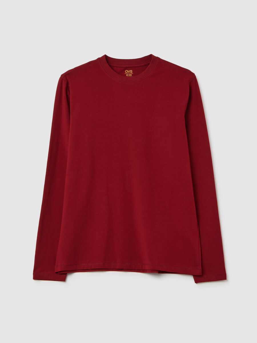 Long-sleeved T-shirt in stretch cotton_4