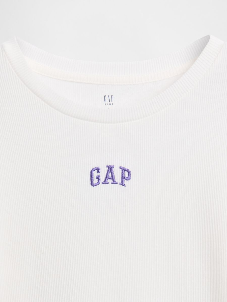 White cotton long sleeve shirt_3