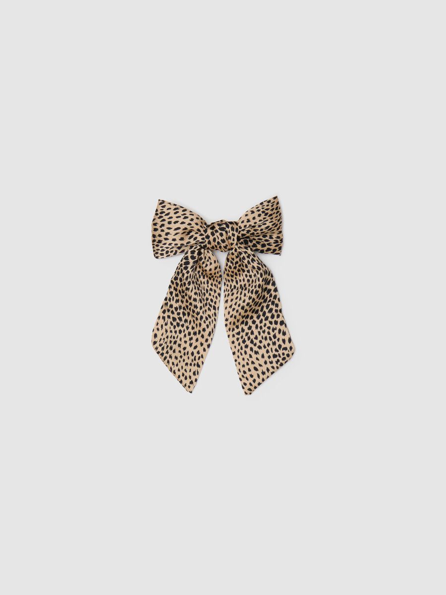 Women’s multicoloured hair clip with bow design_0