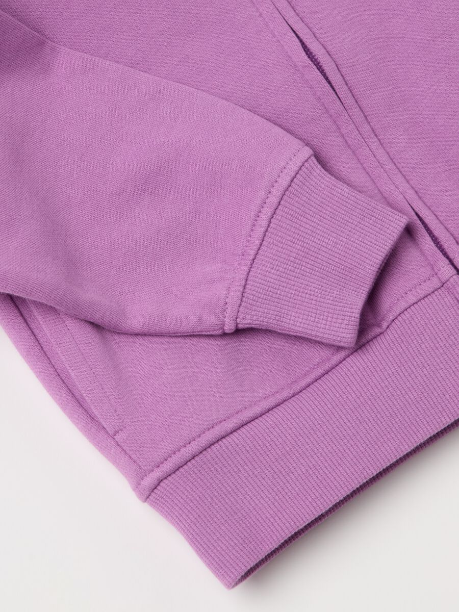 Full-zip sweatshirt in French terry with hood_3
