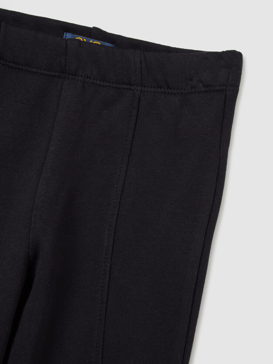 Set felpa pantalone multicolor da bambina in puro cotone regular fit_3