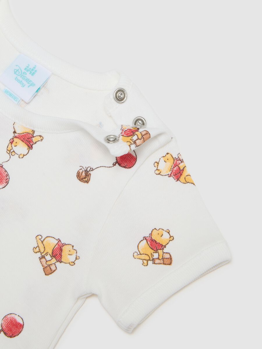 Set of two white newborn bodysuits in pure cotton_3