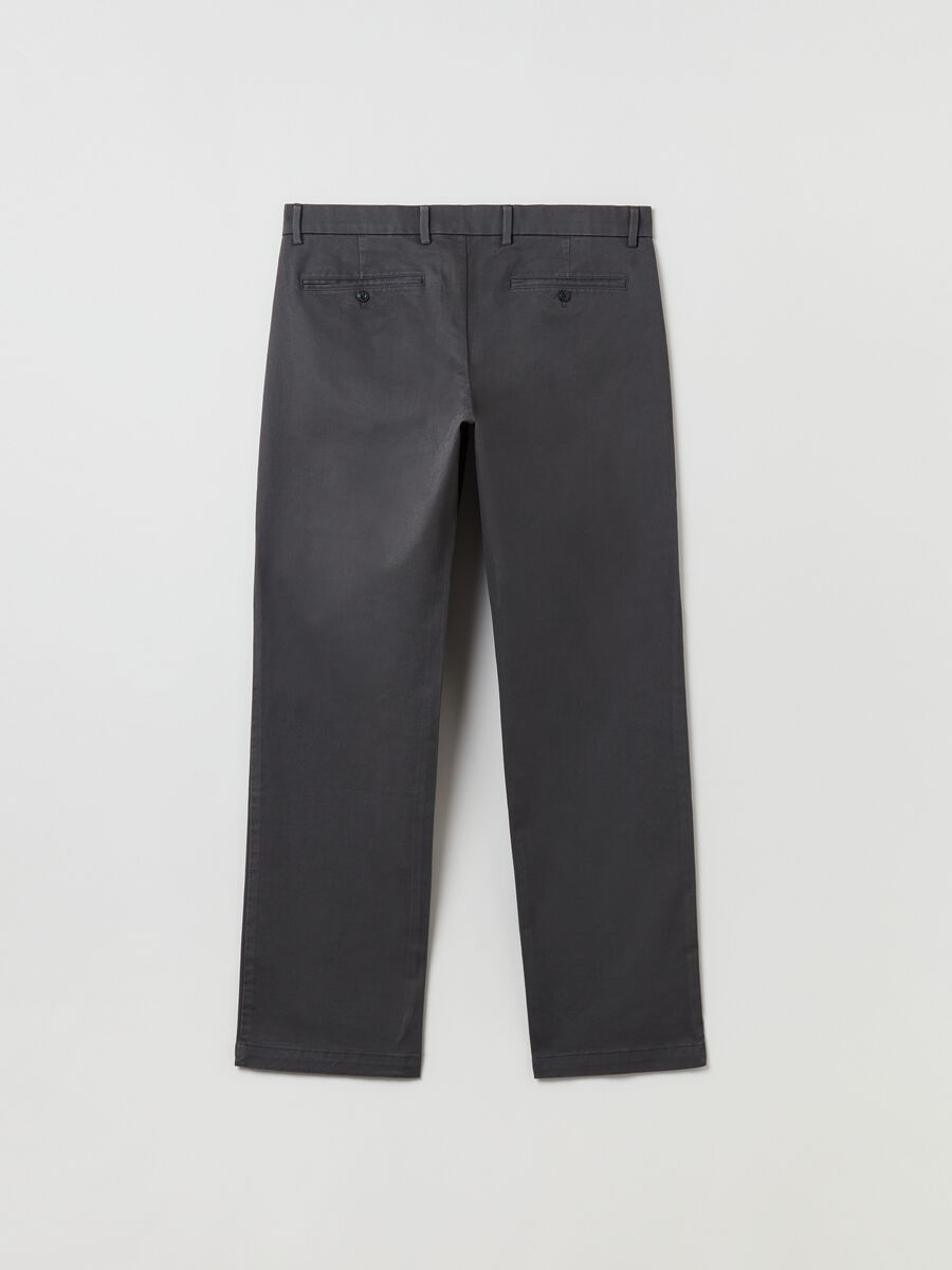 Straight-fit, stretch cotton trousers_2