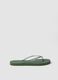 Green flip-flops with translucent straps_0