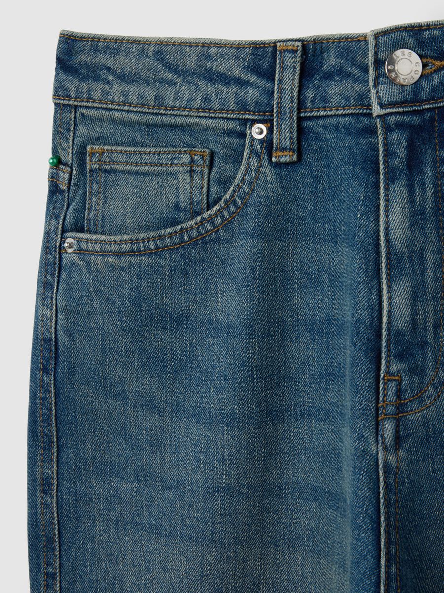 Jeans balloon in denim elasticizzato_5