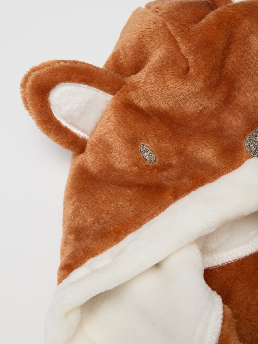 Brown Baby Bathrobe with Hood_3