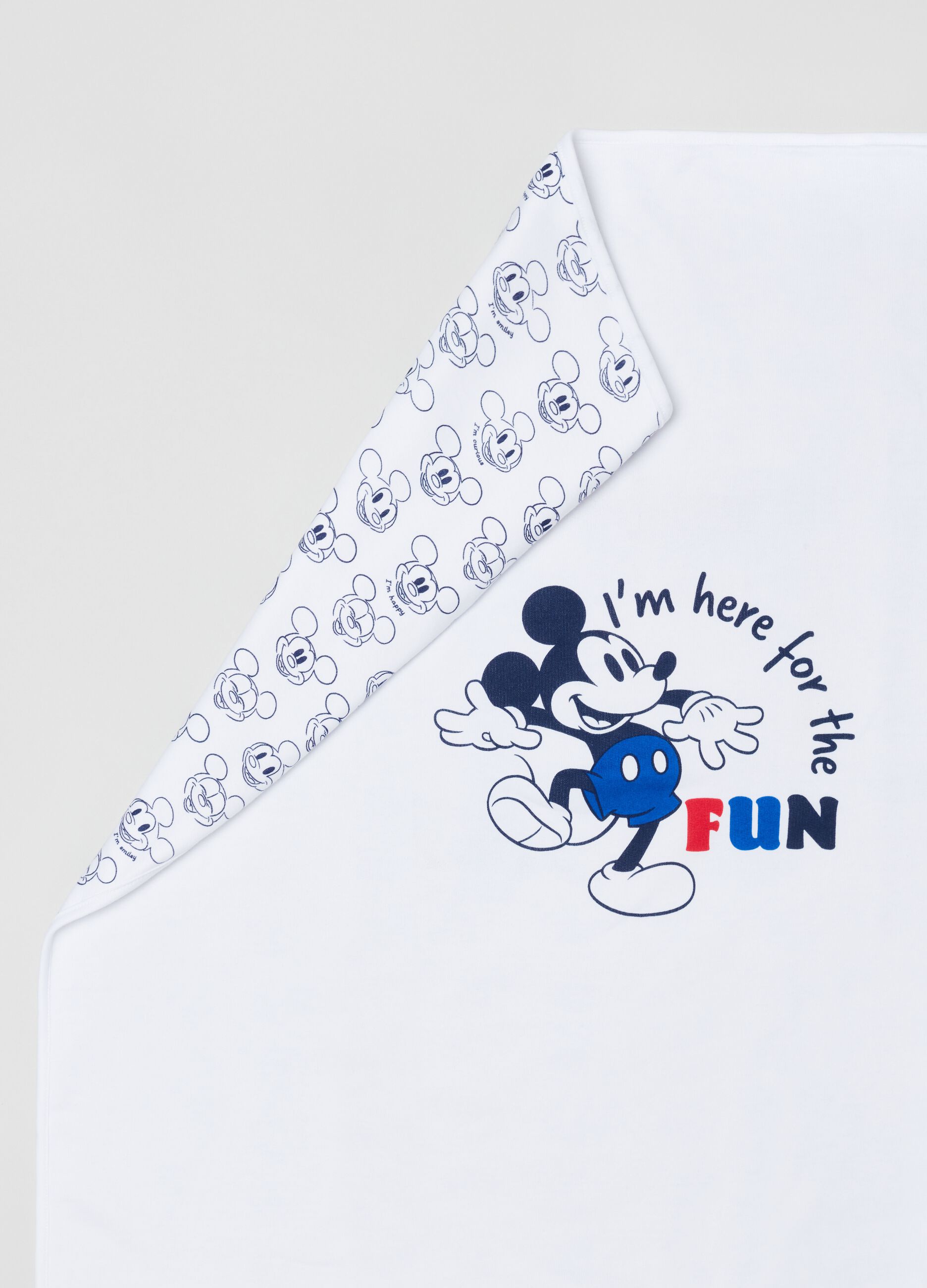 Coperta in cotone con stampa Disney Baby Topolino