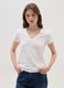 Solid colour T-shirt with V neck_2