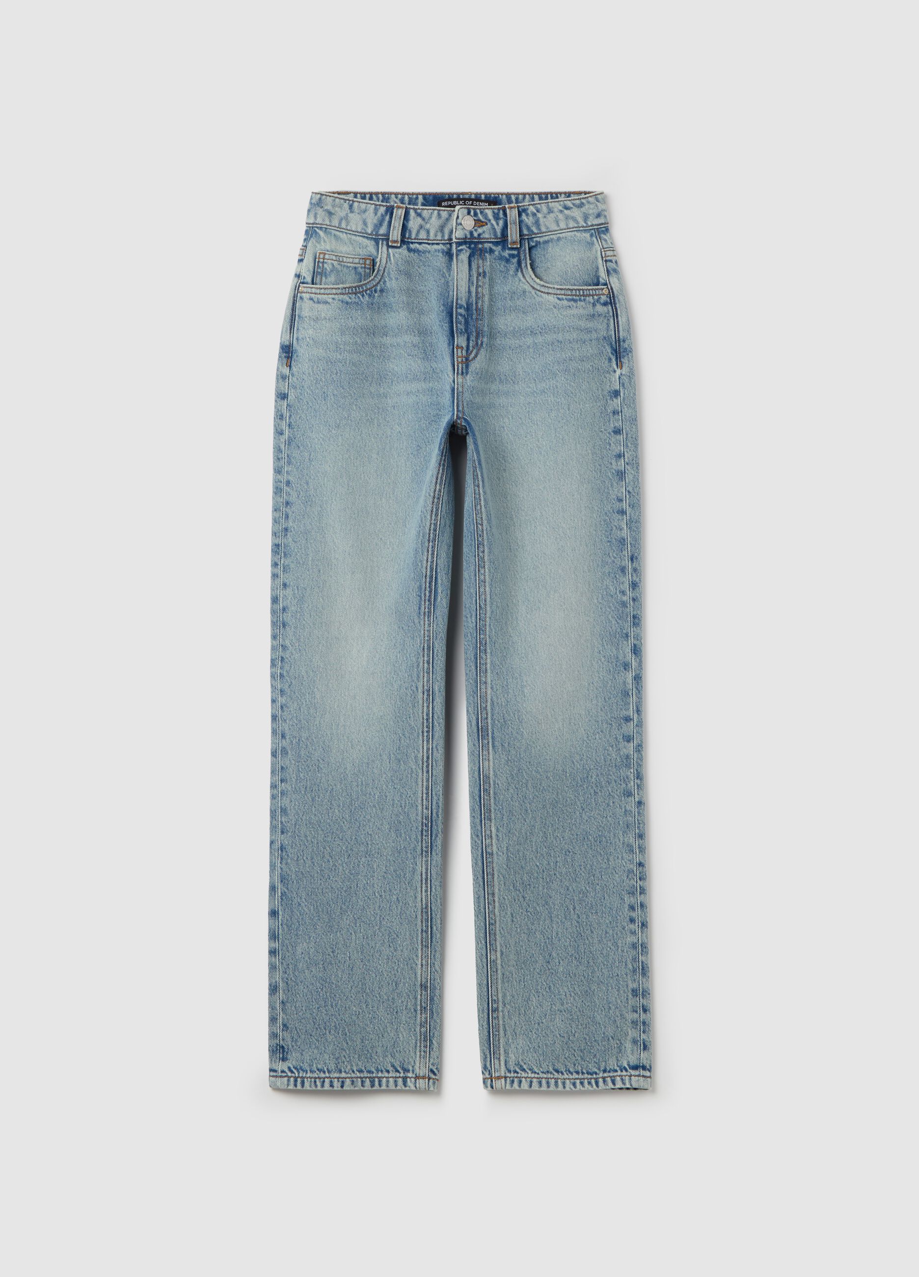 Five-pocket,straight-fit jeans