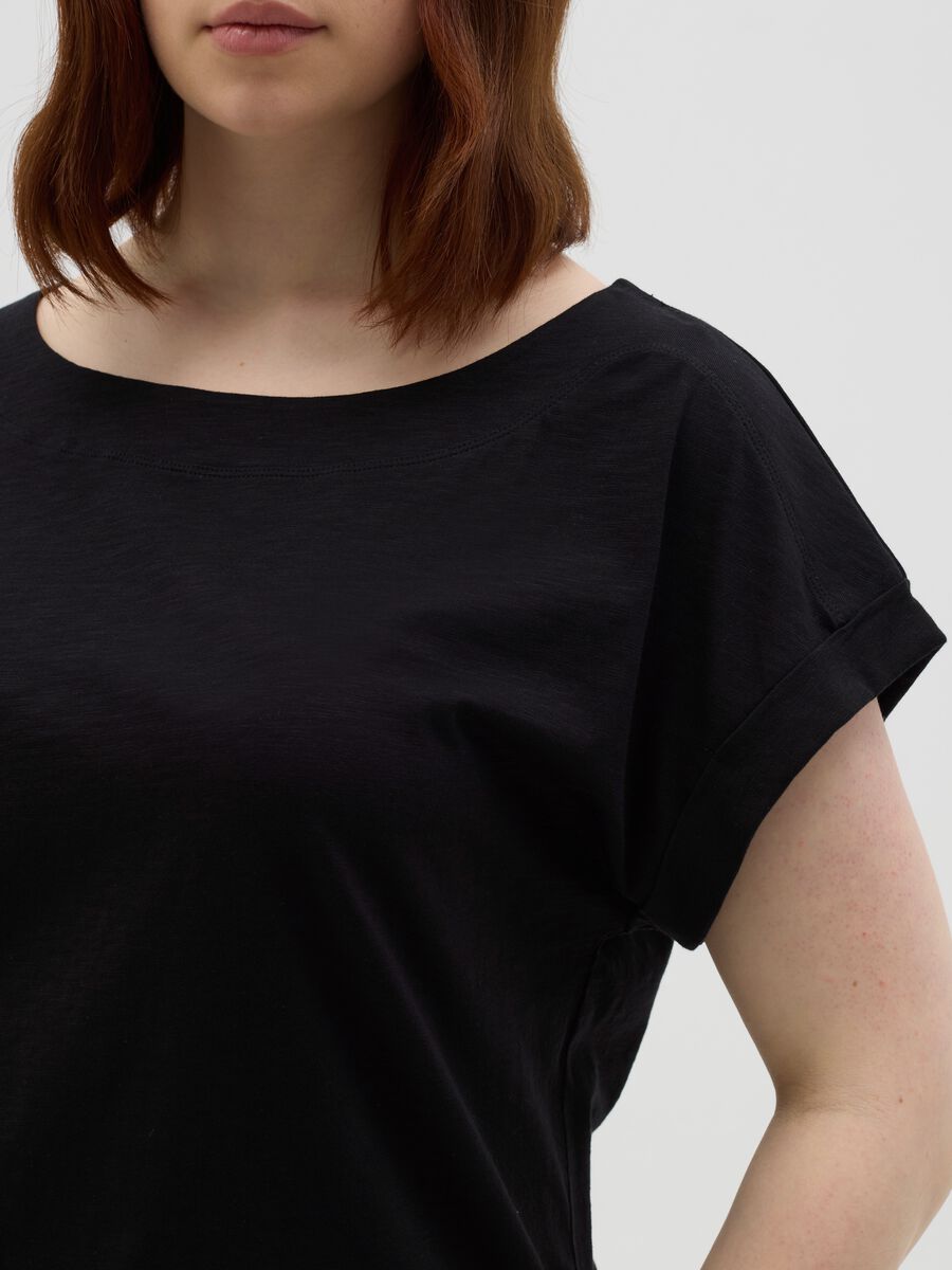 Curvy T-shirt in slub jersey_3