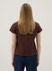 Brown short-sleeve pure cotton T-shirt, regular fit_3