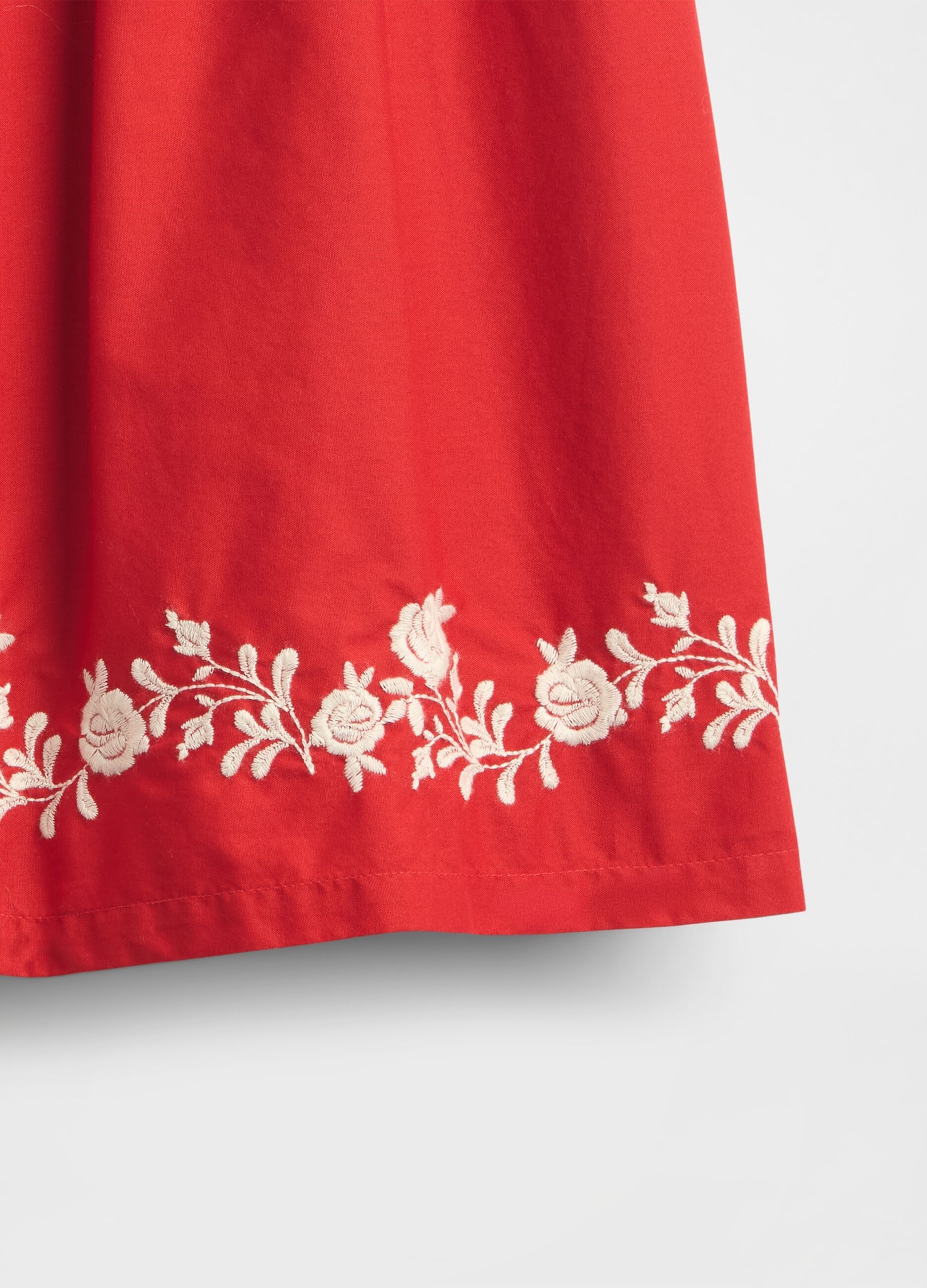 Dress with Floral Embroidery