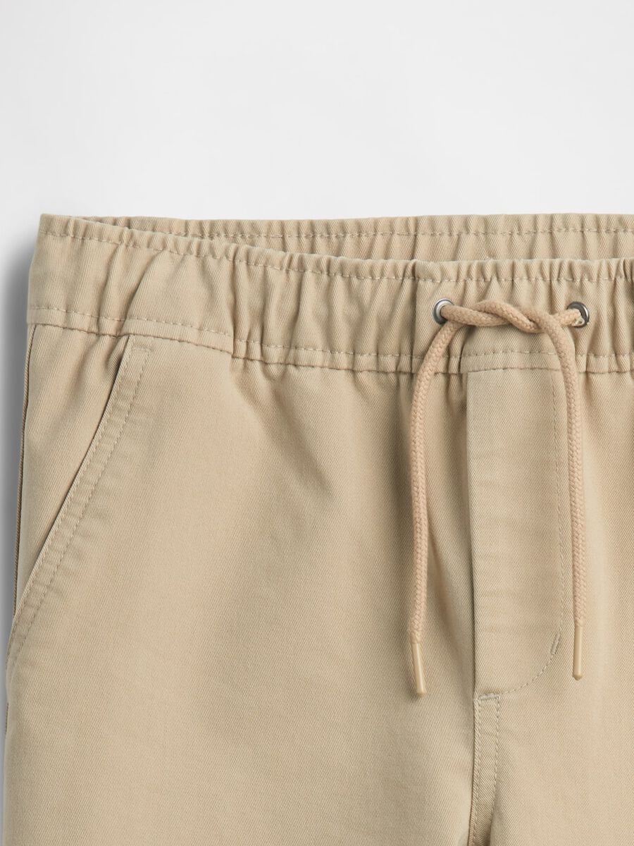 Pantaloni beige regular elasticizzati_4