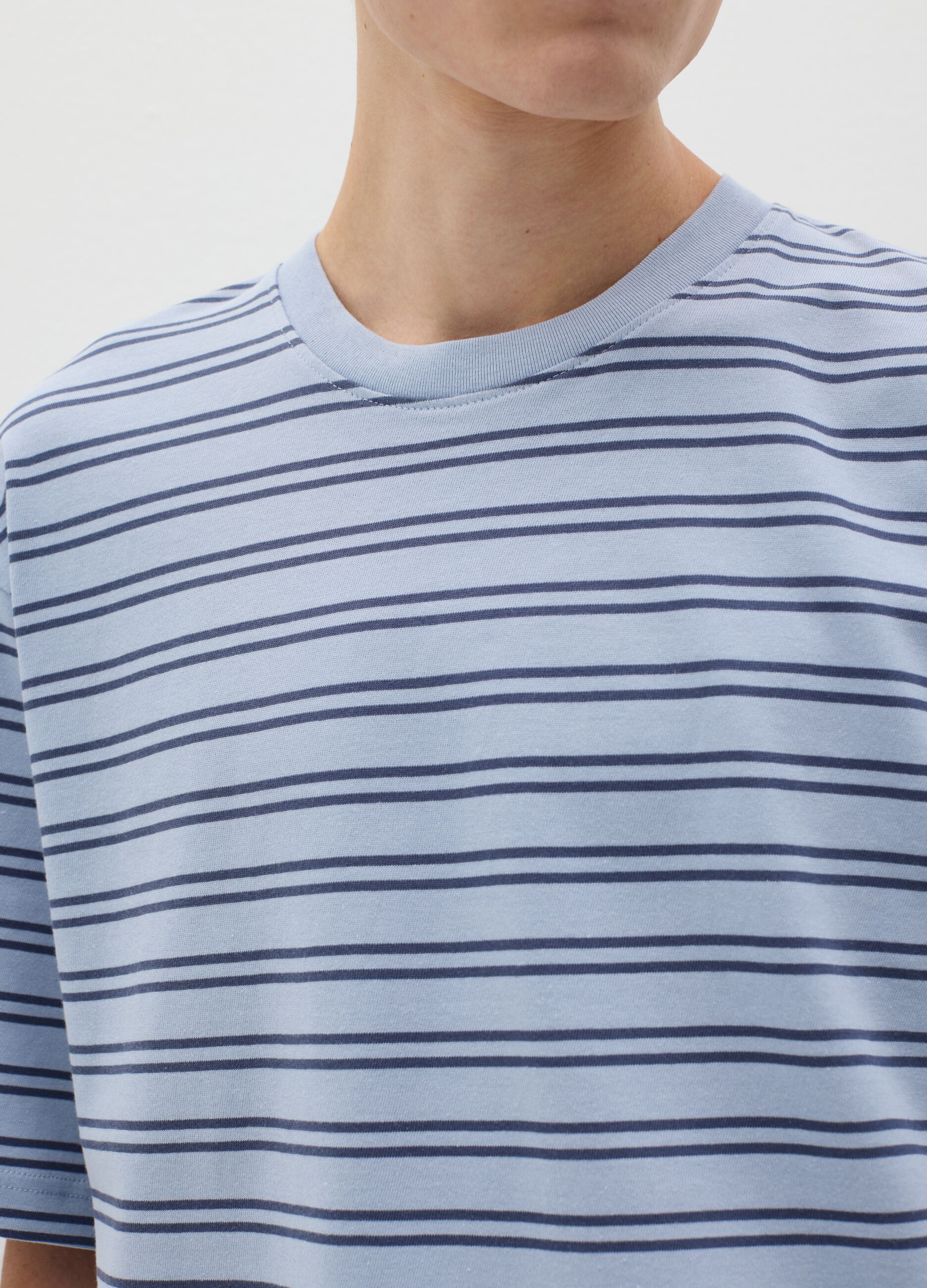 Striped cotton T-shirt