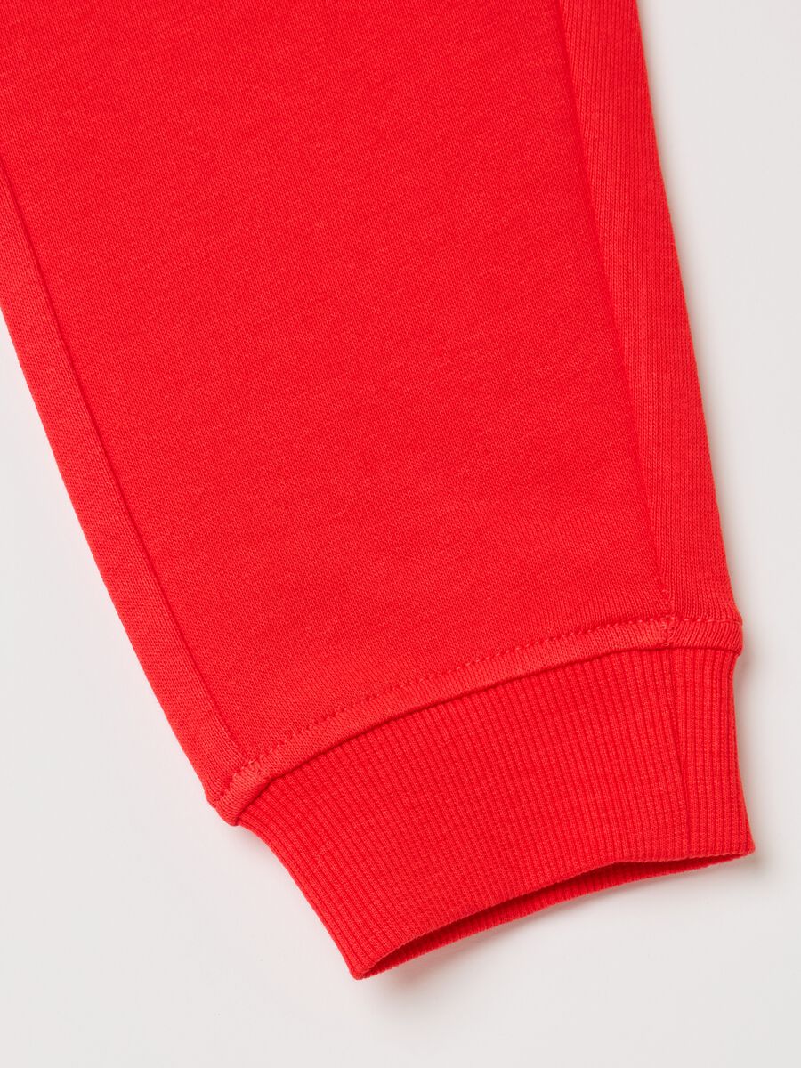 Fleece joggers with drawstring_3