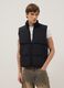 Black padded gilet regular fit with zip_1
