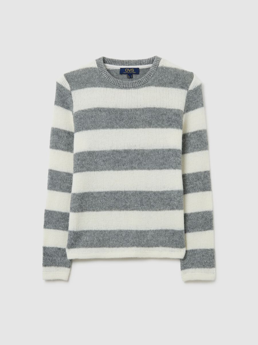 Maglia con maniche lunghe a righe multicolor regular fit_4