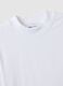 White slim fit stretch cotton T-shirt_1
