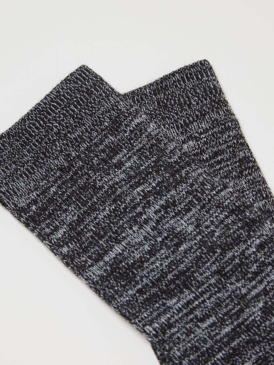 Calze midi grigie in misto cotone_1
