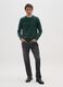 Green crewneck regular fit jumper_1