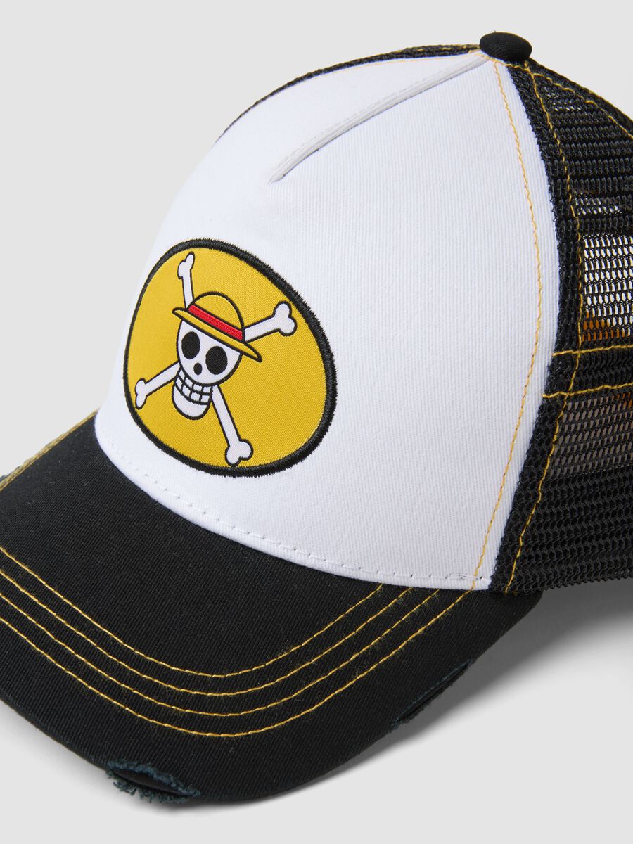 Cappello da baseball in puro cotone multicolor con ricamo One Piece_1