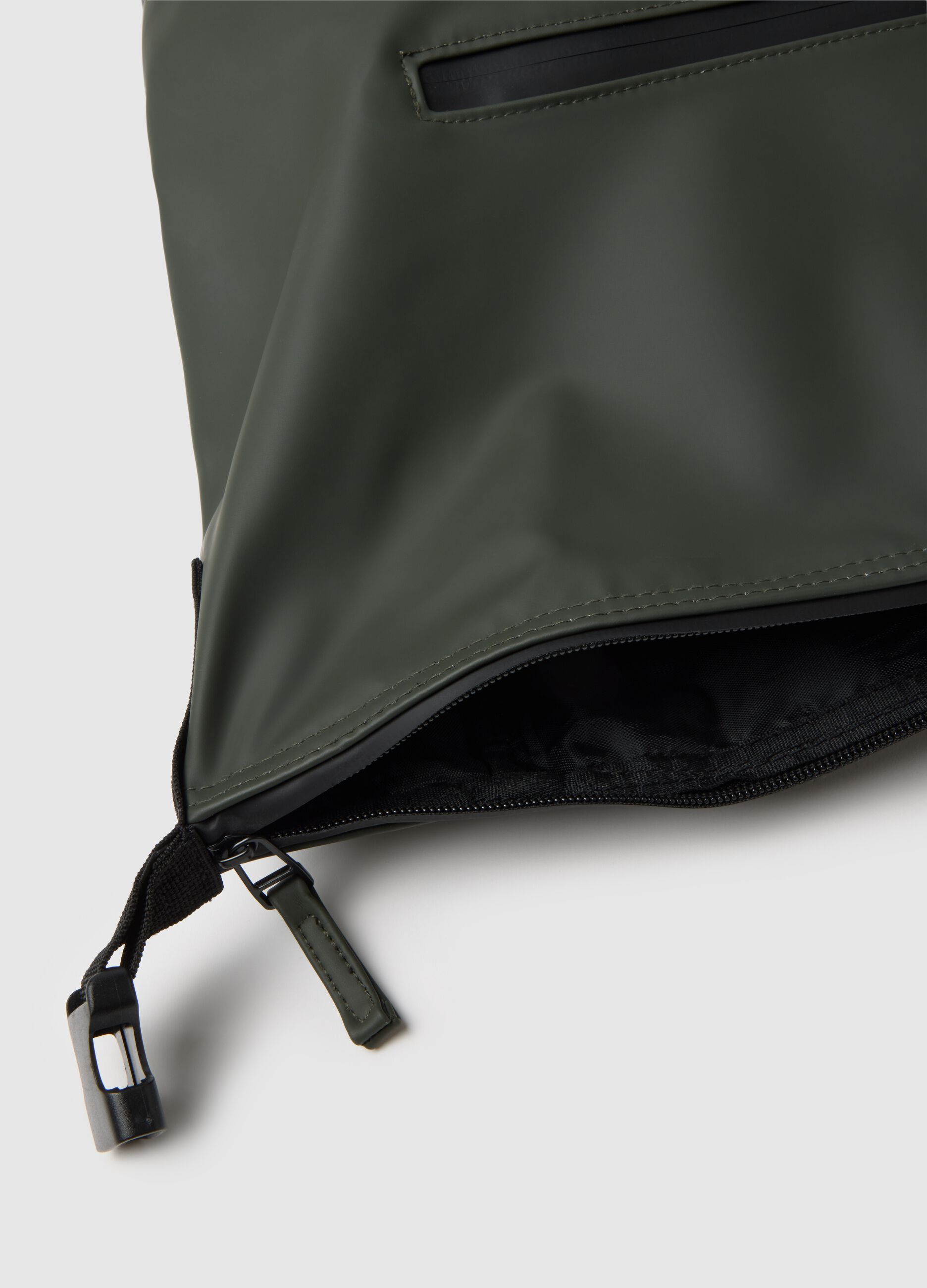 Green Backpack with Internal Pockets