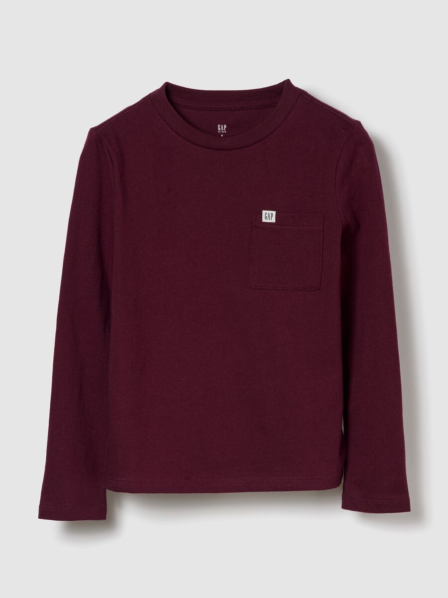 Purple Long Sleeve Cotton Shirt_0