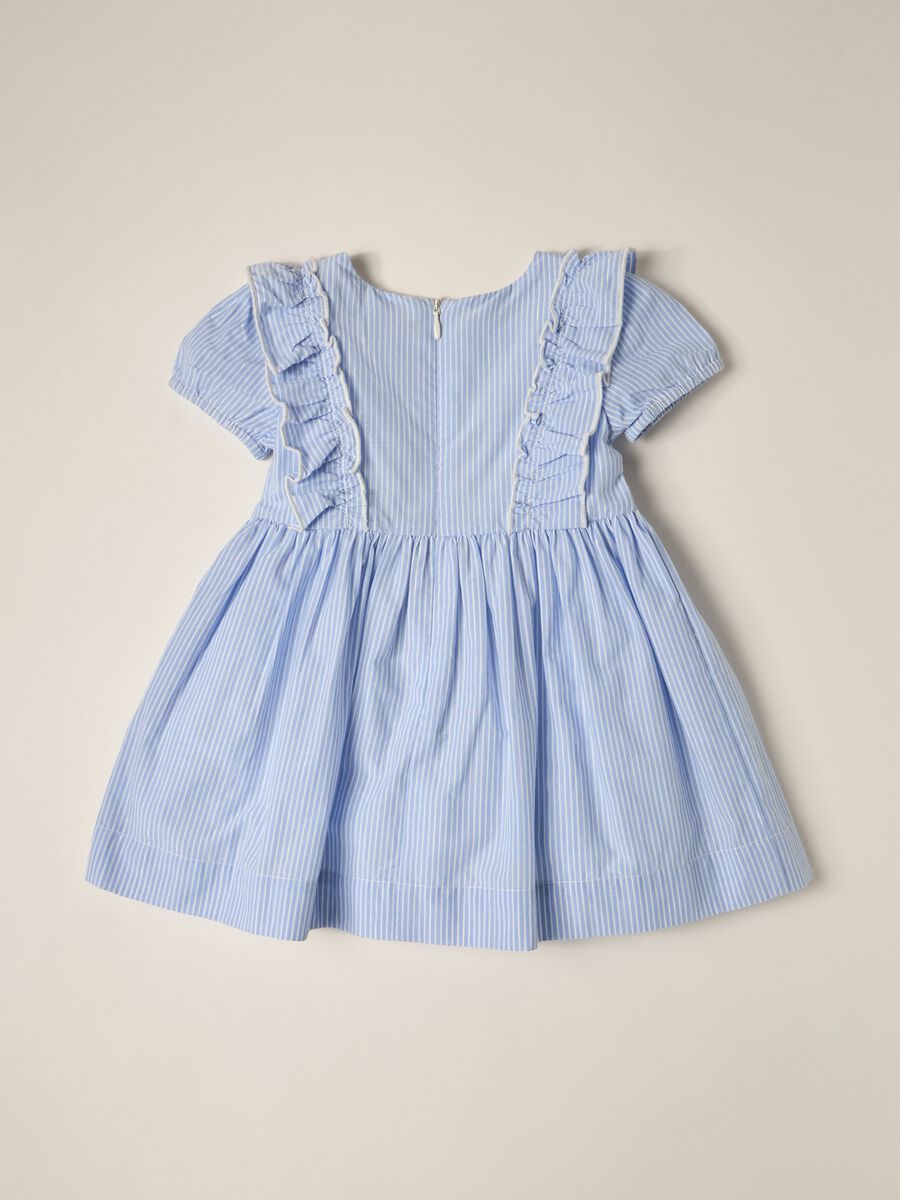 Striped Cotton IANA Dress for Baby Girls_1