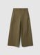 Green stretch cotton regular fit chino trousers_4