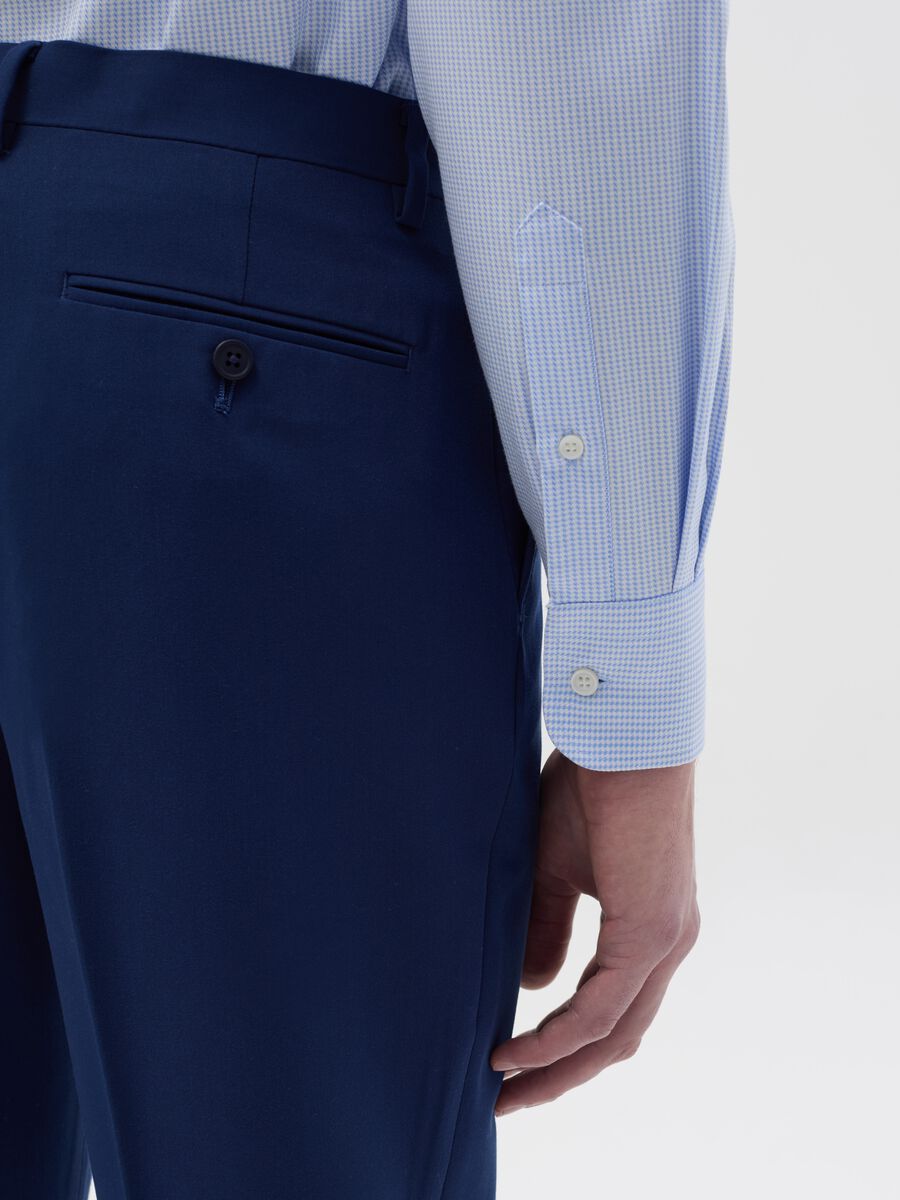 Regular-fit no-iron shirt with micro pattern_2
