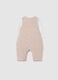 Newborn jumpsuit in beige cotton blend_1