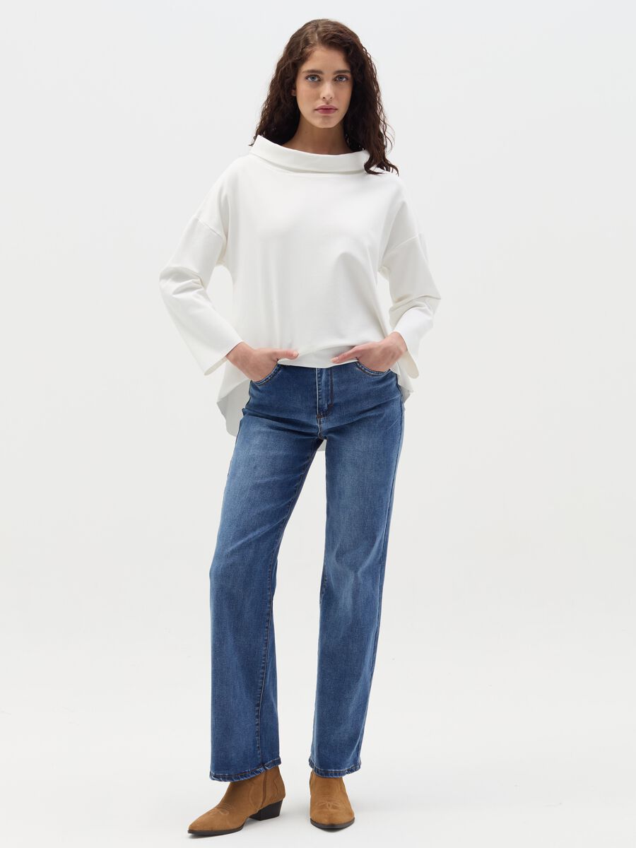 Straight-fit stretch jeans_0