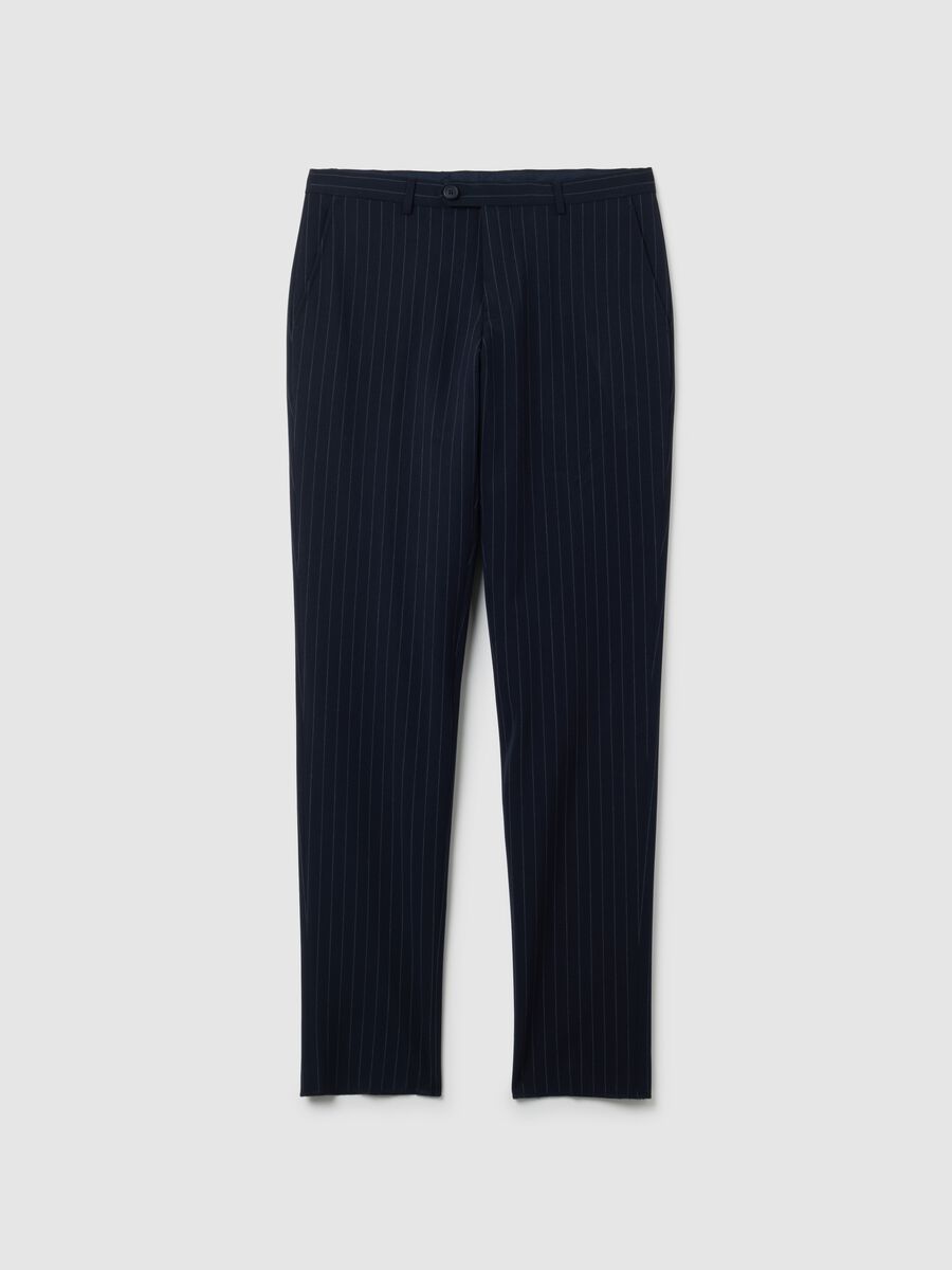 Completo in misto blu regular fit_5
