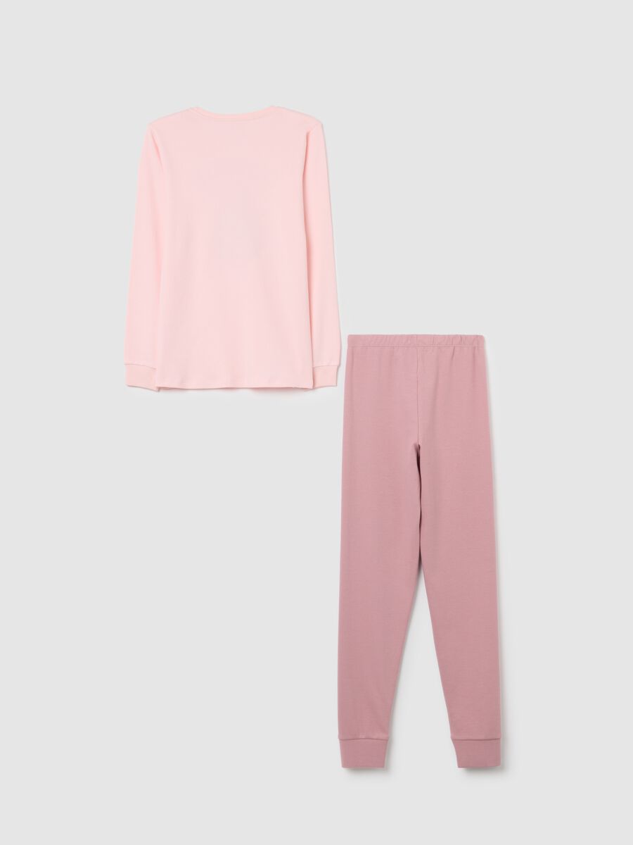 Long Pink Cotton Pyjamas_1
