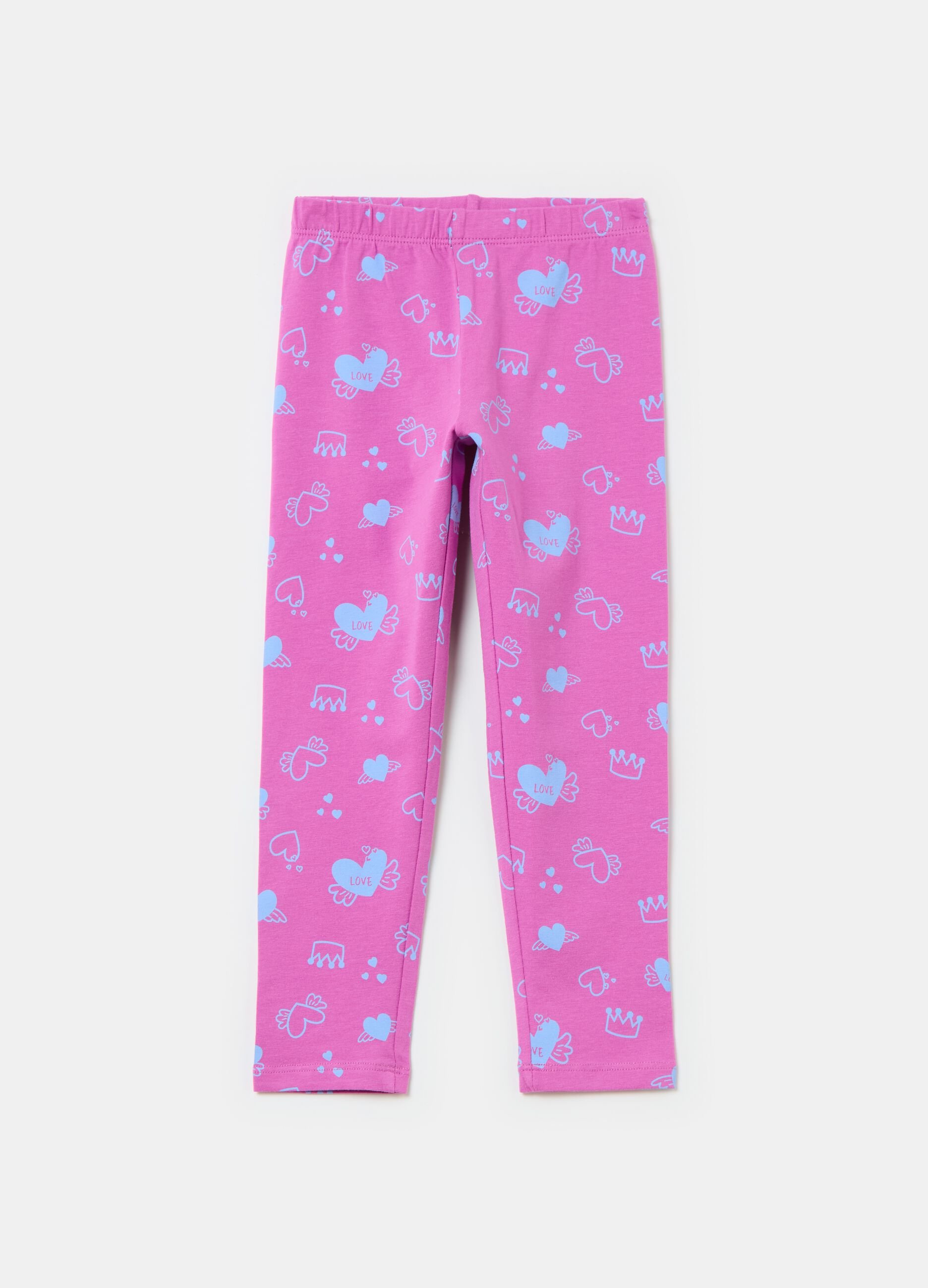 Printed stretch leggings