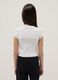 Girls' White Stretch Cotton Slim Fit T-shirt_1