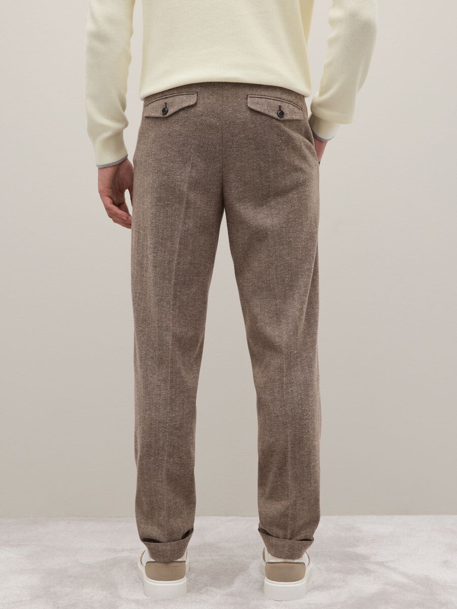 Brown twill cotton trousers_2