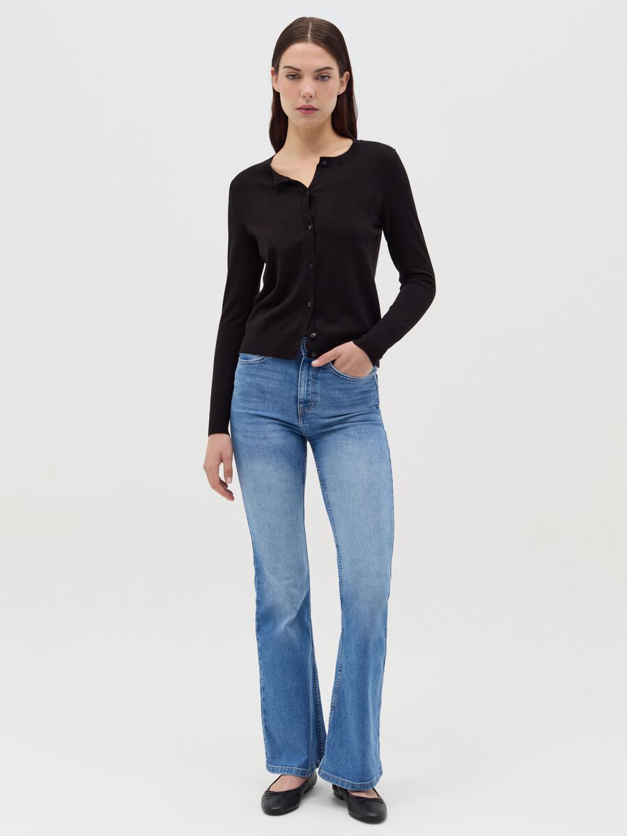 Cardigan with round neckline_1