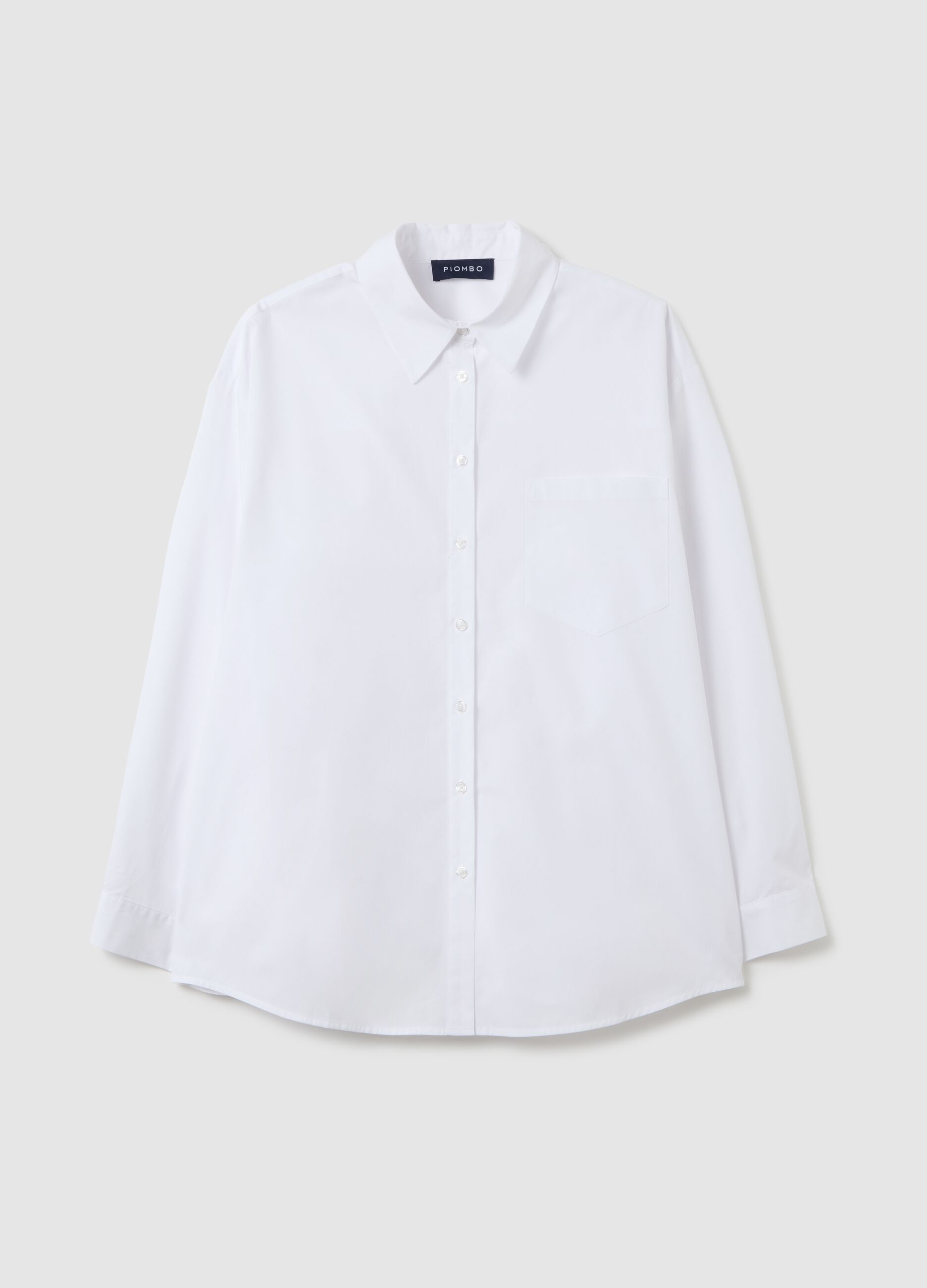 Oversized white cotton shirt