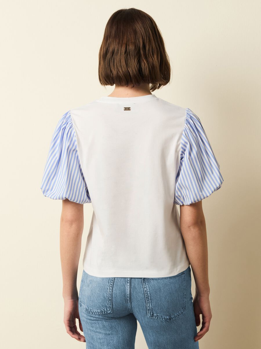 T-shirt with puff sleeves and stripes_3