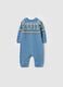 Knit onesie with jacquard design and embroidery_0