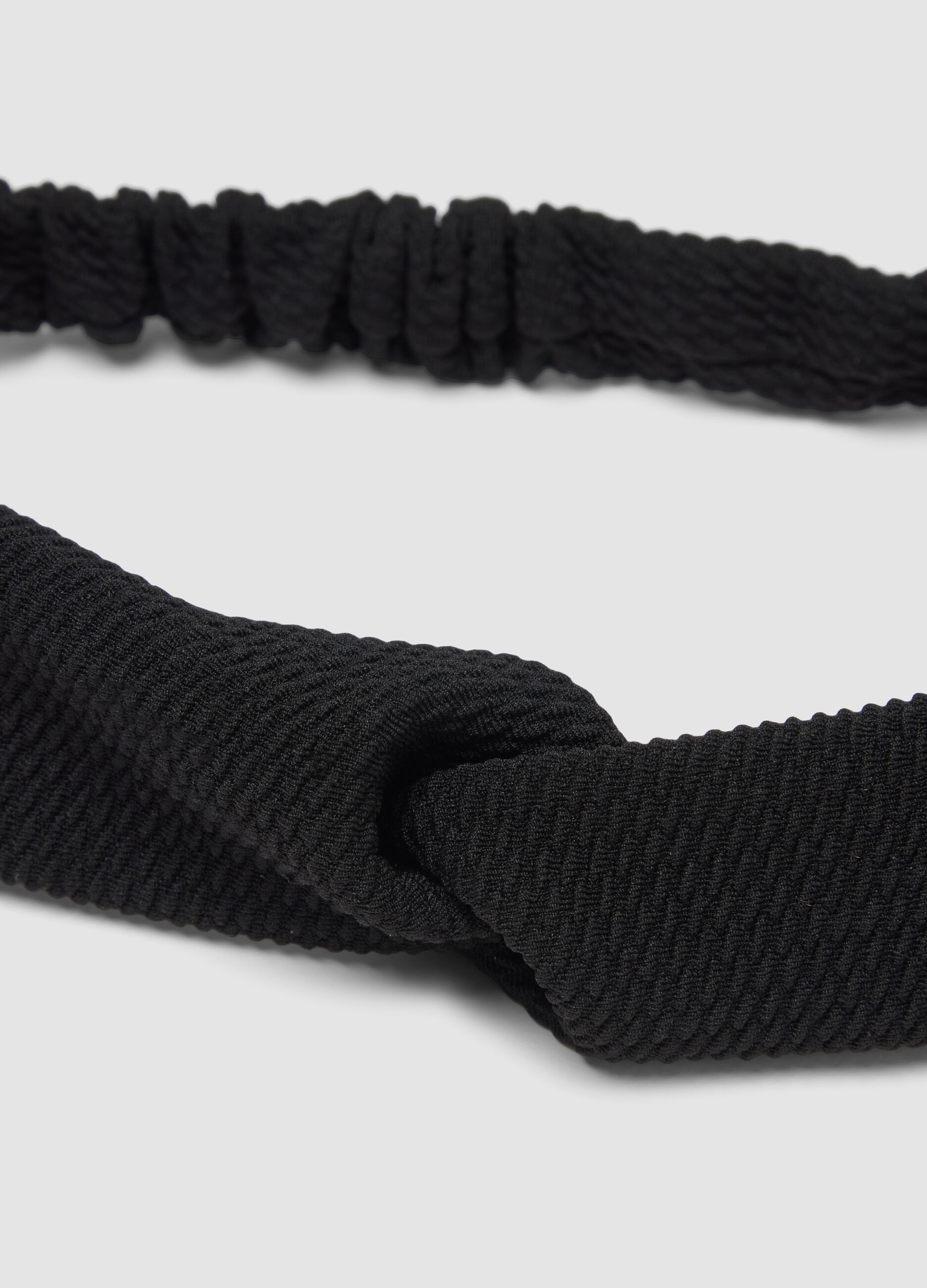 Black braided hairband