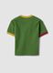 Green short-sleeved pure cotton T-shirt_1