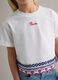 Girls' white pure cotton T-shirt regular fit with embroidery_2