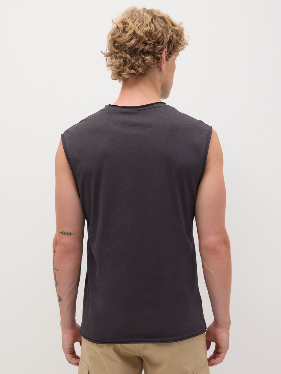 Men's pure cotton regular fit black t-shirt_3