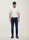 Dark blue slim-fit jeans in a cotton-viscose blend_0